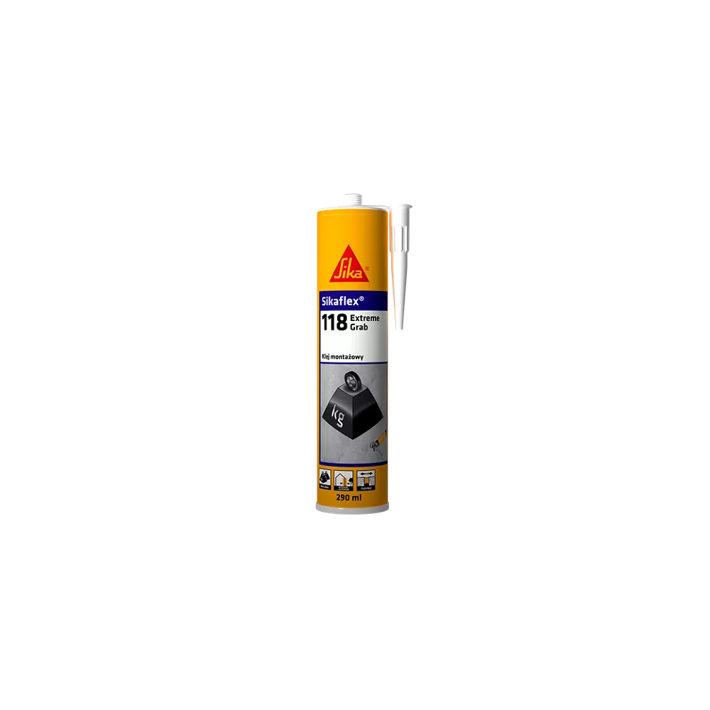 Sikaflex 118 Extreme Grab white/ biały 290 ml