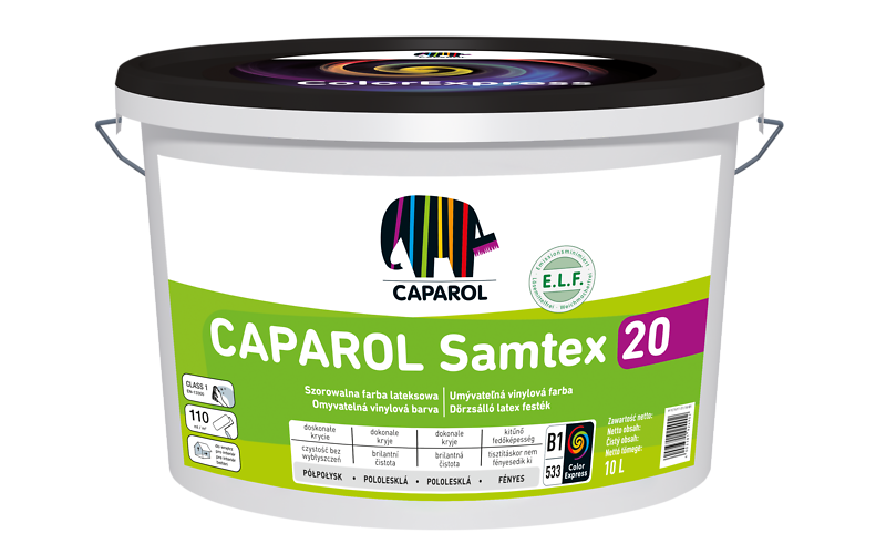 Samtex 20 E.L.F B1 farba wewnętrzna lateksowa 10 l