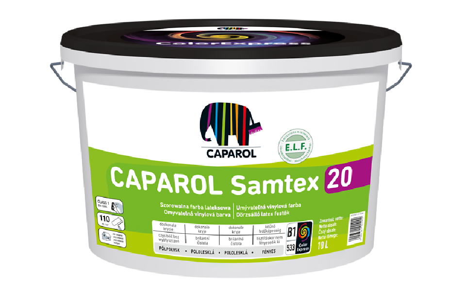 Samtex 20 E.L.F B1 farba wewnętrzna lateksowa 10 l